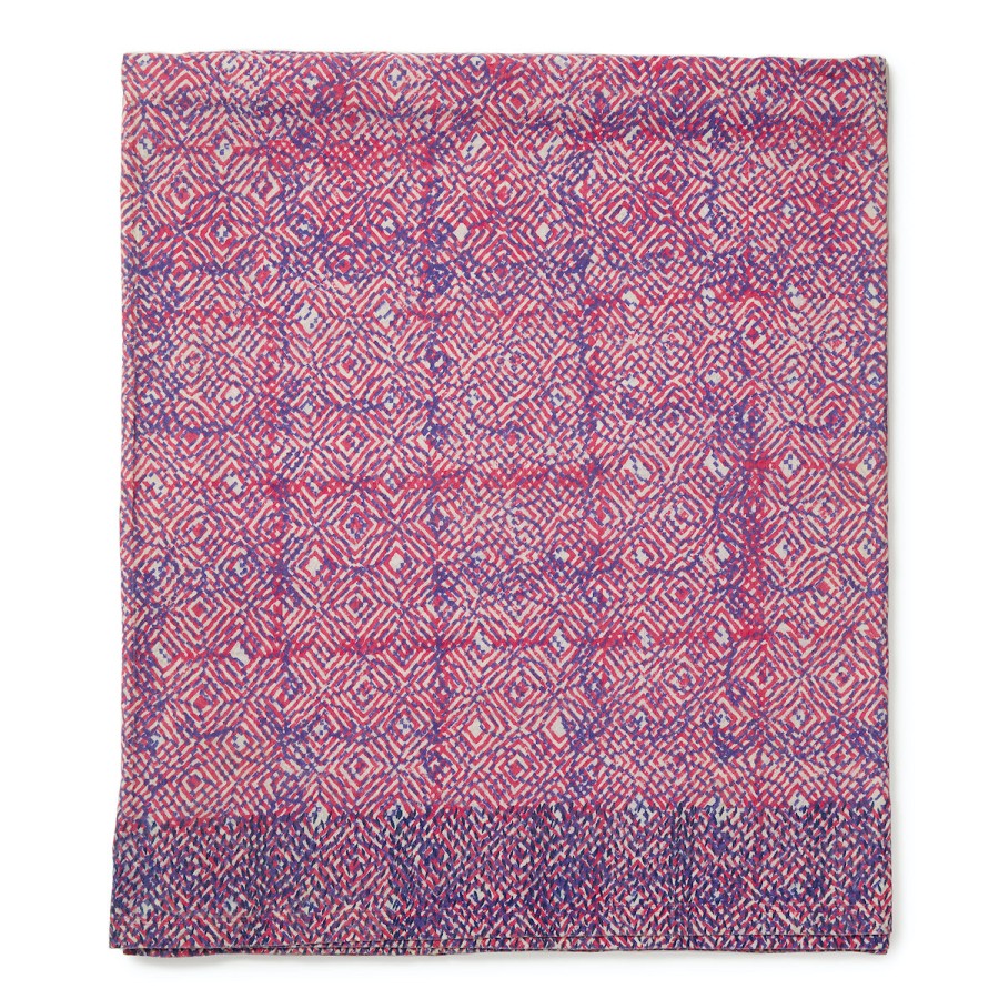 Gregory Parkinson Surround Block-Printed Tablecloth - Raspberry Ink Wholesale