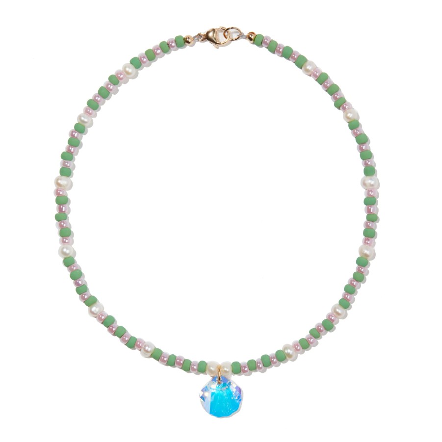 Sjo Jewelry La Concha Necklace - Sea Green Best