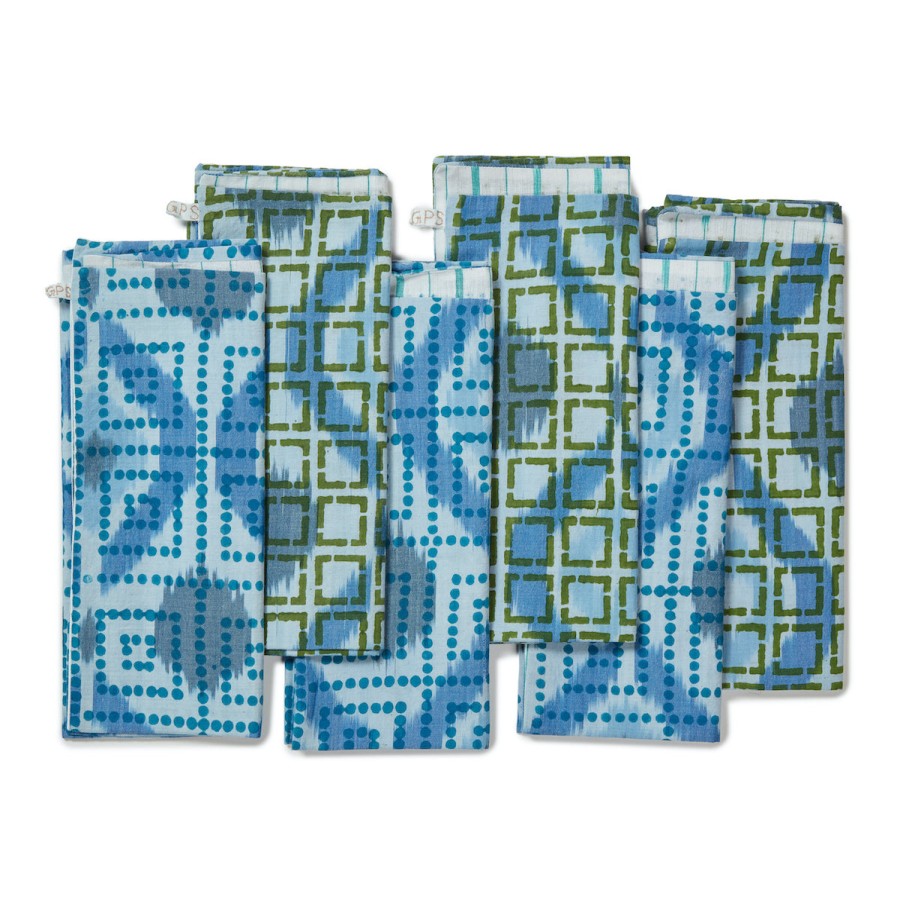 Gregory Parkinson Surround Ikat Napkins - Evening Sky Best