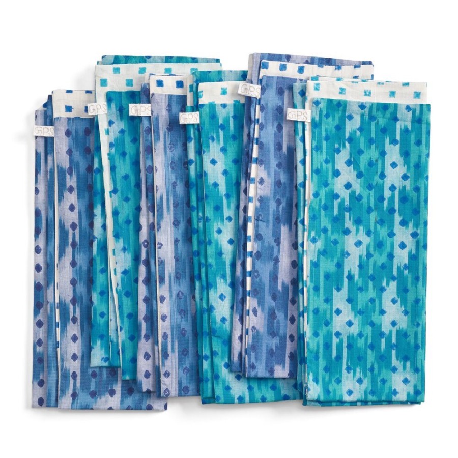 Gregory Parkinson Surround Ikat Napkins - Ocean Mint Online