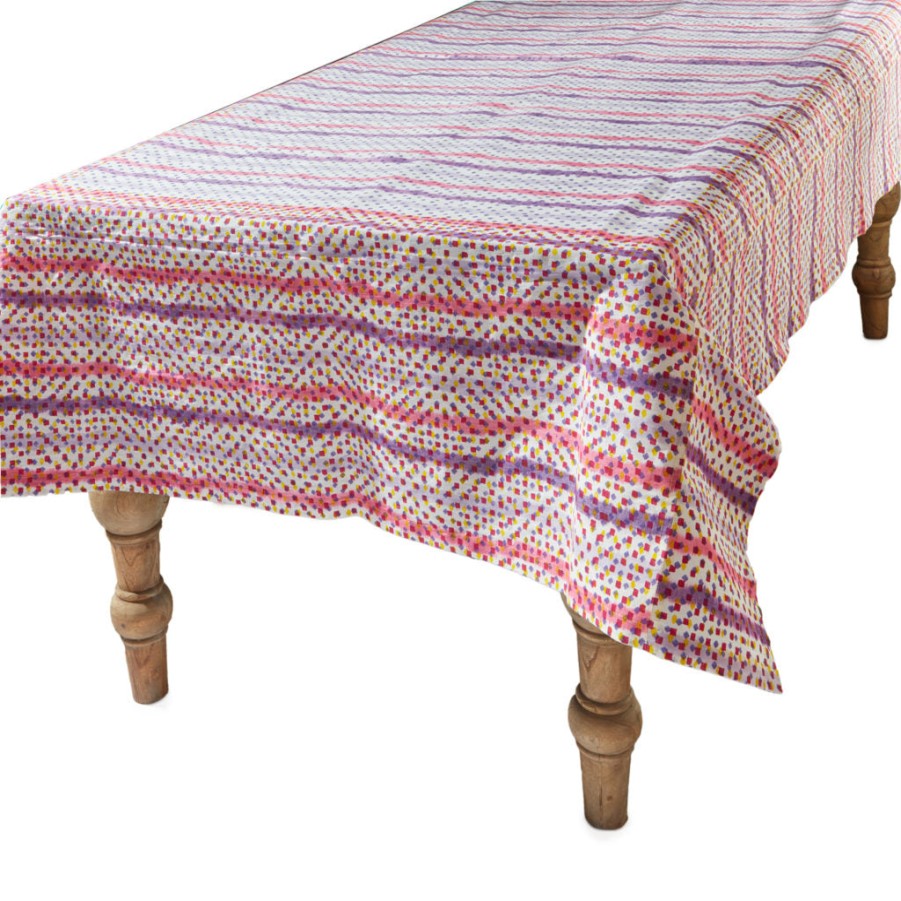 Gregory Parkinson Surround Ikat Tablecloth - Carousel Petal New