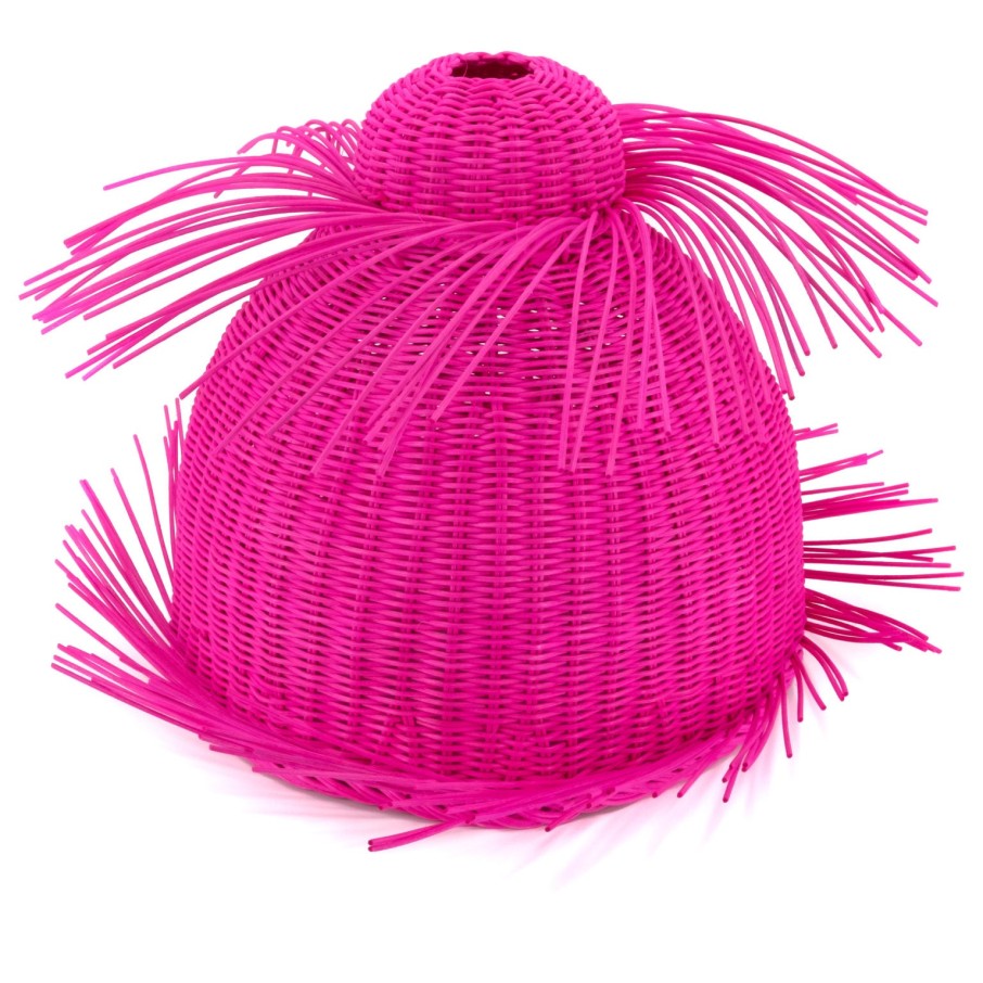 Mestiz Hot Pink Wicker Lamp Shade Online