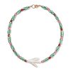 Sjo Jewelry Isla Pearl Necklace - Palm Green Best