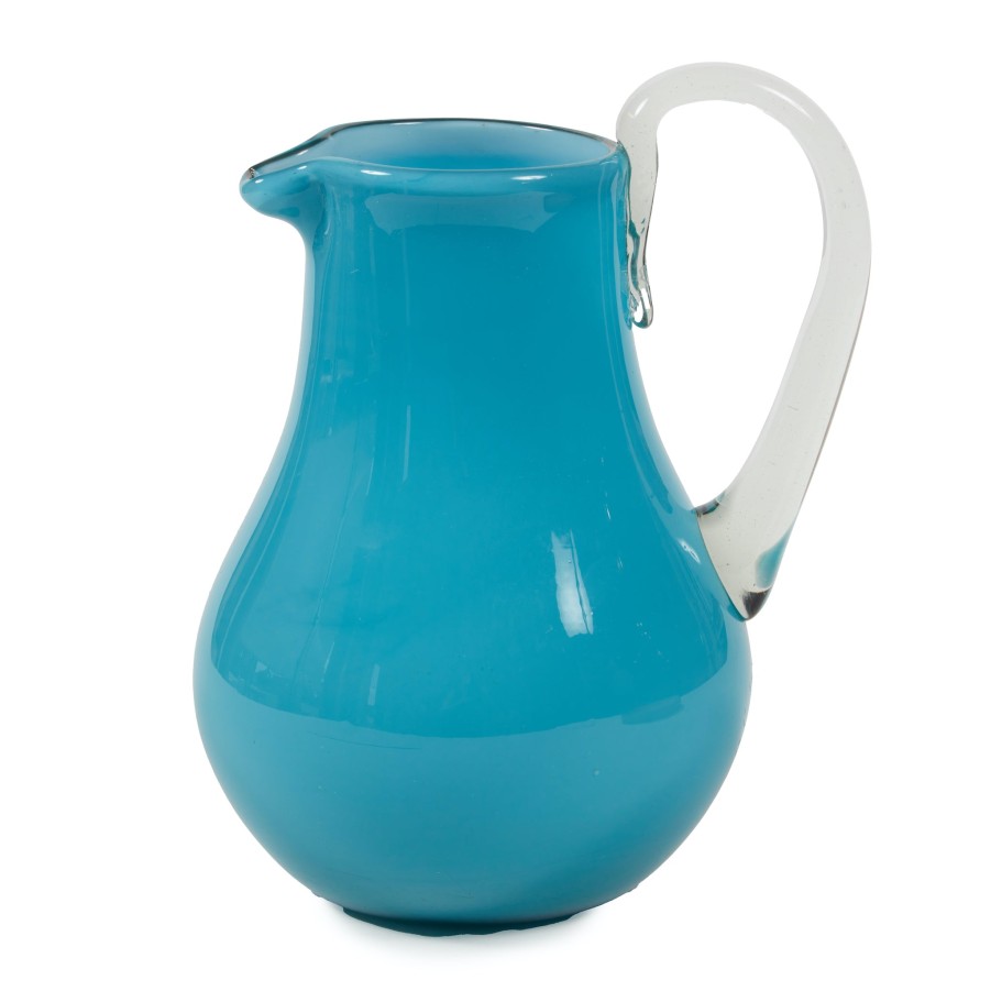 Rarities Turquoise Glass Pitcher New