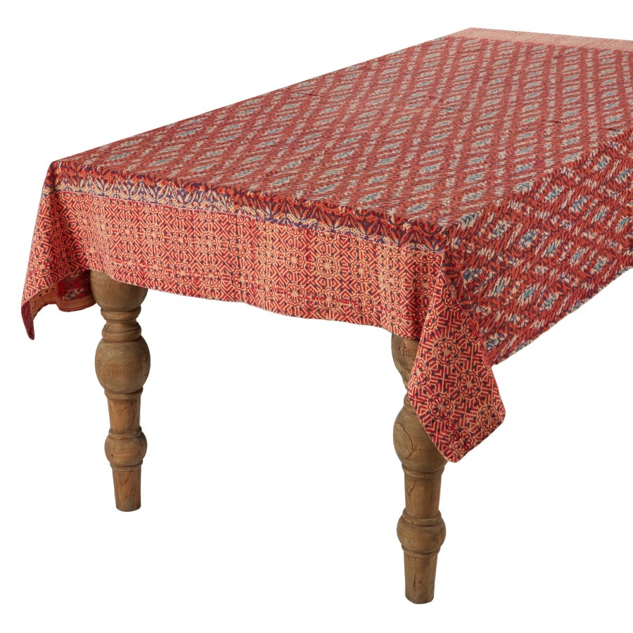 Gregory Parkinson Surround Ikat Tablecloth - Toasted Berry Flower Online