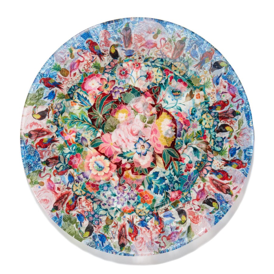 Michelle Kim Enchanted Spirits Decoupage Plate No. 2 Clearance