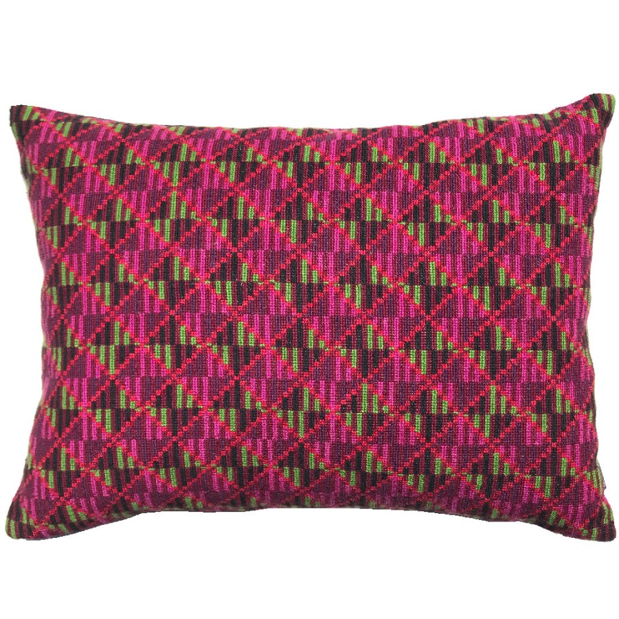 Kissweh Embroidered Pillow - Fuchsia Holy Mount Online