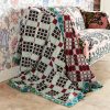 Gregory Parkinson Surround Assamese Cotton Blanket - Mint Blossom Clearance