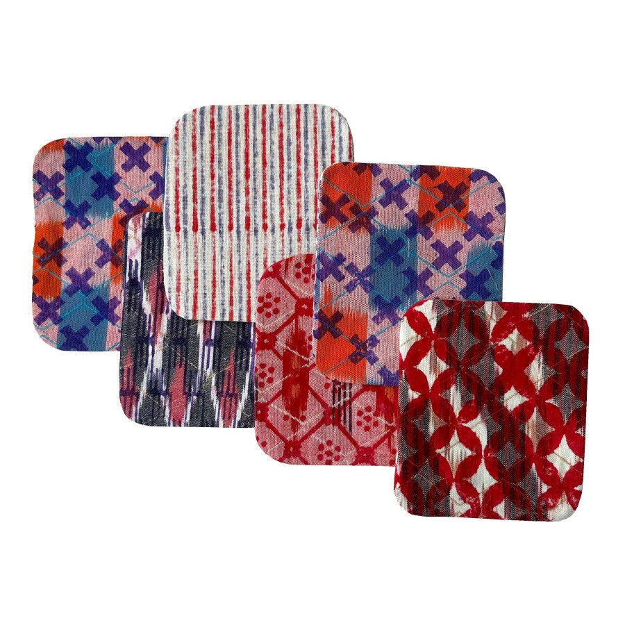 Gregory Parkinson Surround Ikat Coasters - Lilac Zest Best