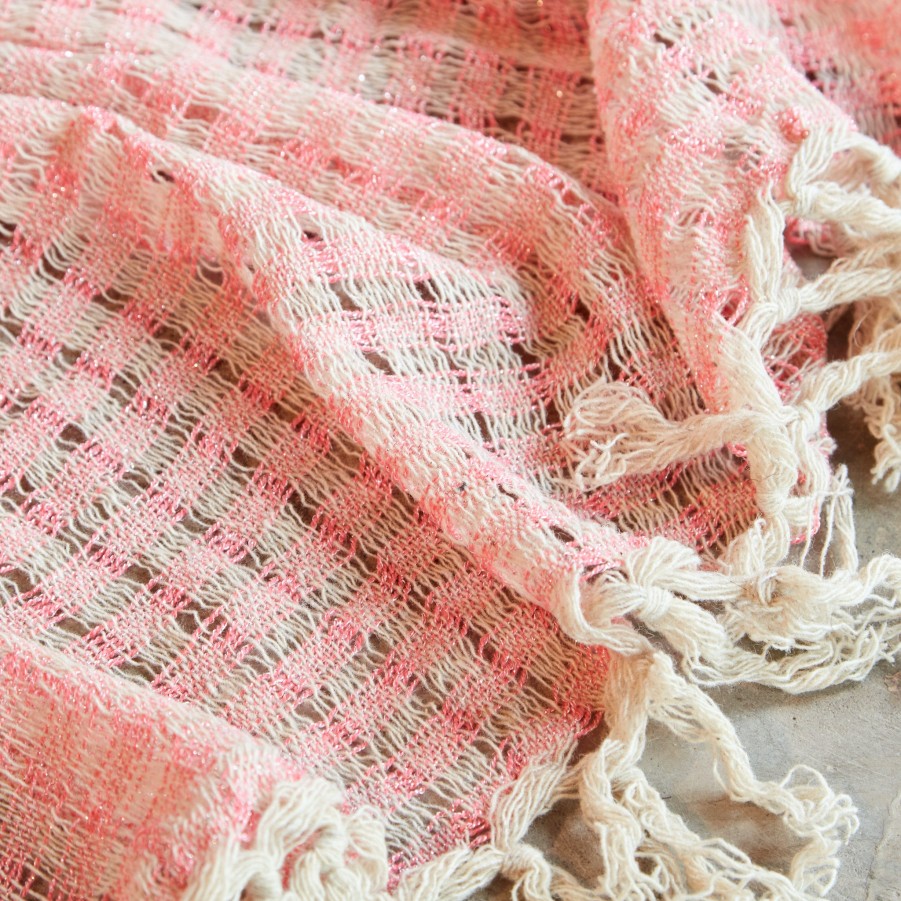 Mexchic Wabi Sabi Blanket - Pink Clearance