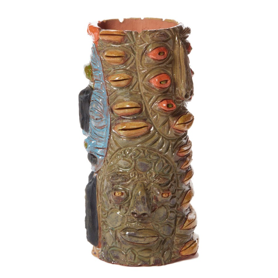 Cara de Planta Sculptural Vase - "Un Cactus Me Hablo" New