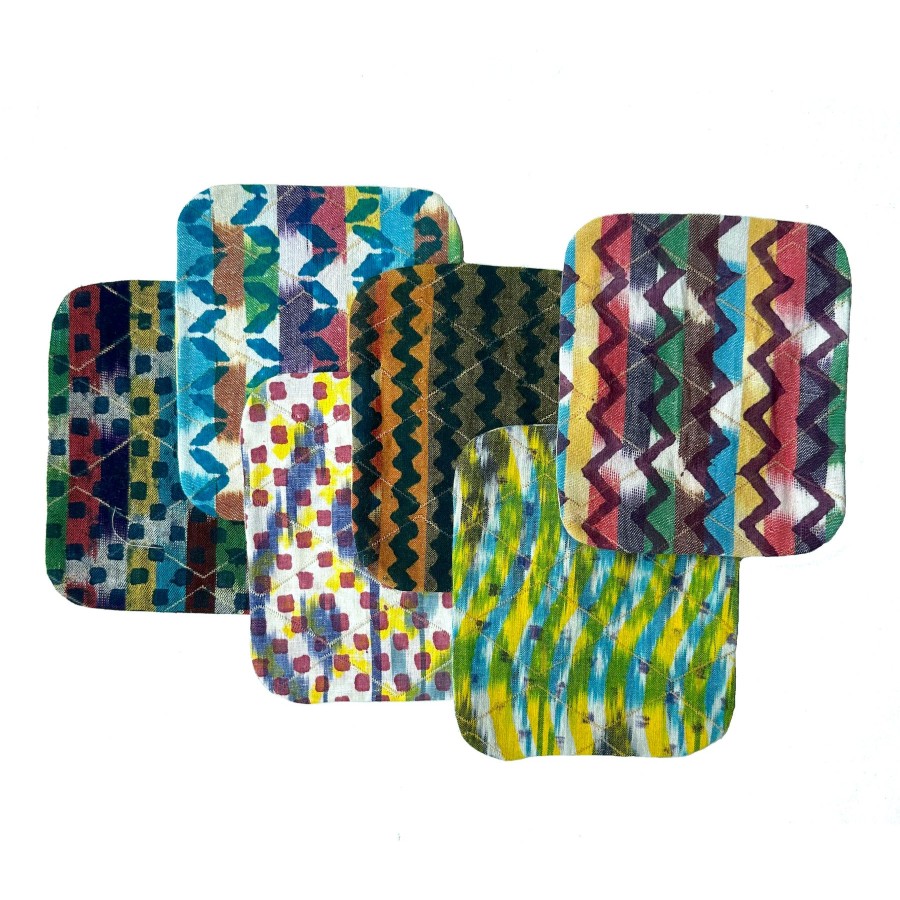 Gregory Parkinson Surround Ikat Coasters - Rainbow Zest Online