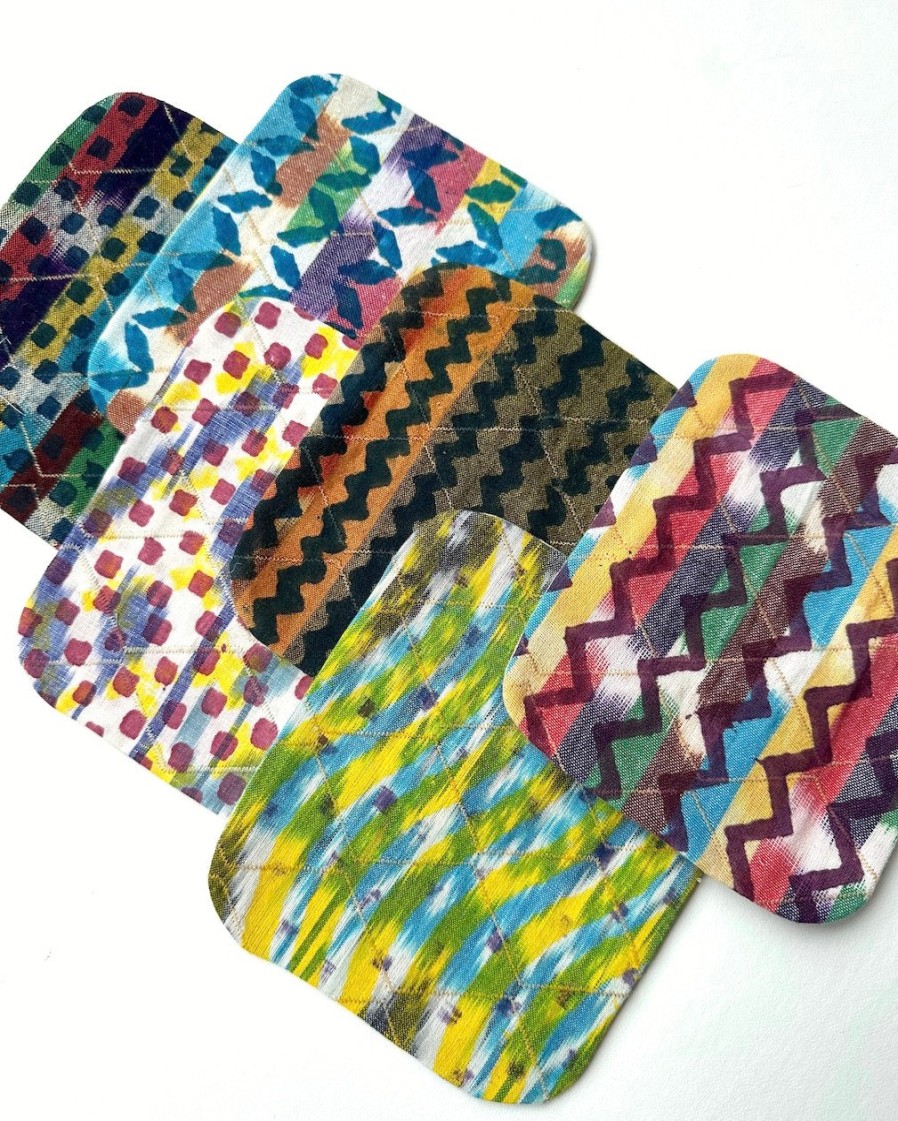 Gregory Parkinson Surround Ikat Coasters - Rainbow Zest Online