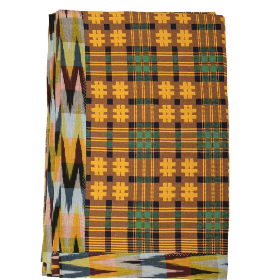 Gregory Parkinson Surround Assamese Cotton Blanket - Mustard Voltage Online