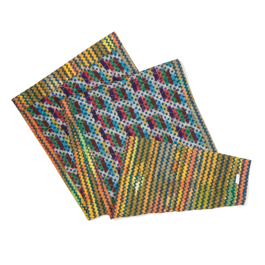 Gregory Parkinson Surround Ikat Table Runner - Rainbow Rain Clearance