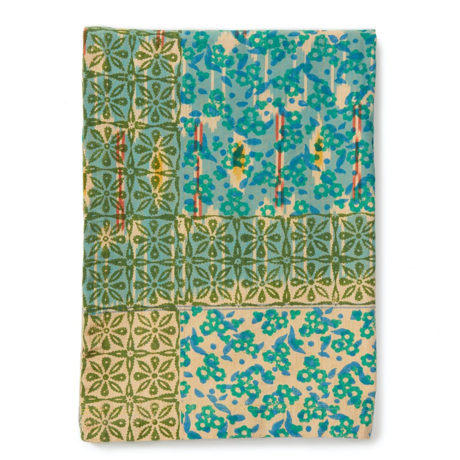 Gregory Parkinson Surround Ikat Tablecloth - Jade Petal Clearance