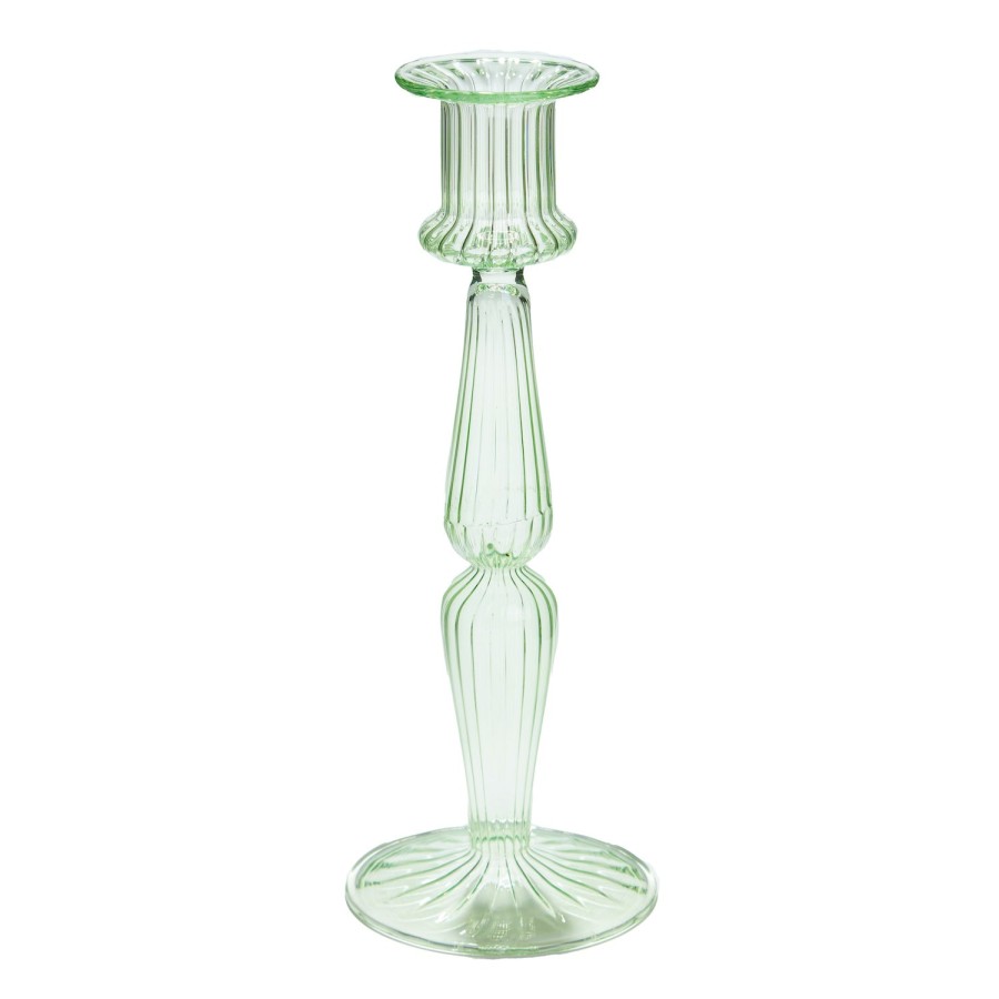 Malaika Luminous Candleholder - Green Wholesale