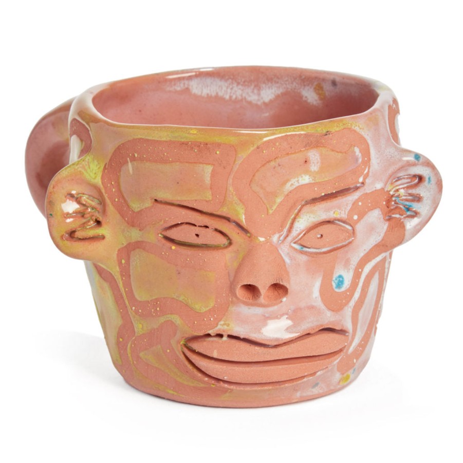 Cara de Planta Face Mug - Lime And White Best