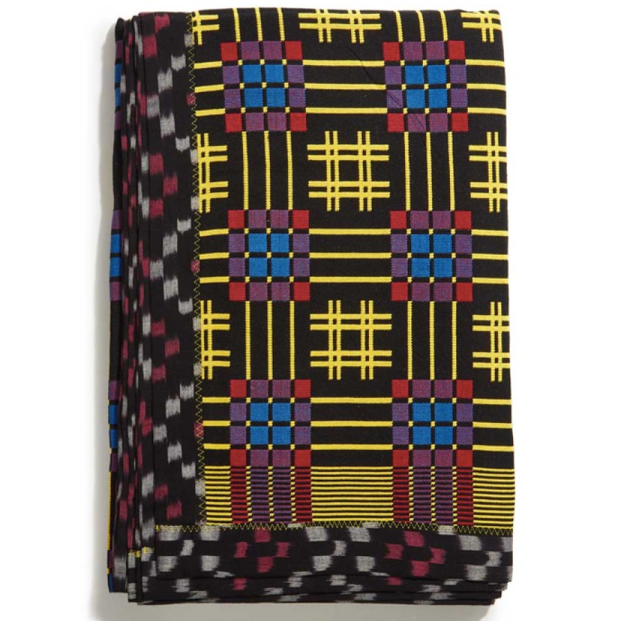 Gregory Parkinson Surround Assamese Cotton Blanket - Midnight Brights Wholesale