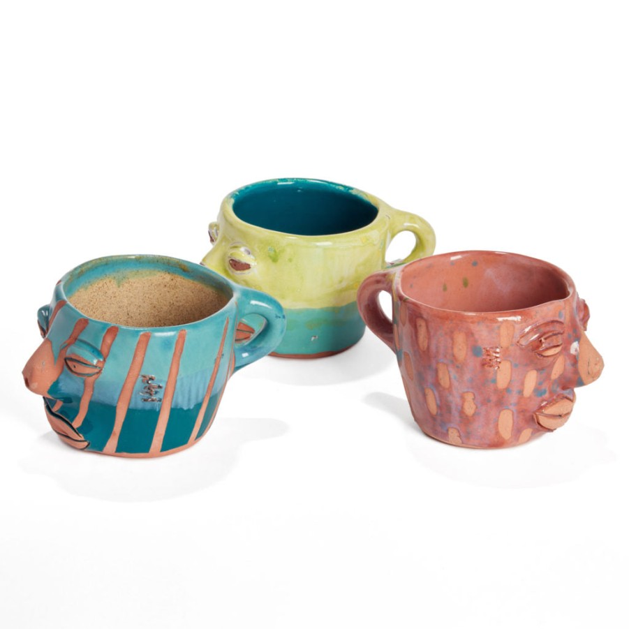 Cara de Planta Face Mug - Blue And Indigo Dot Wholesale