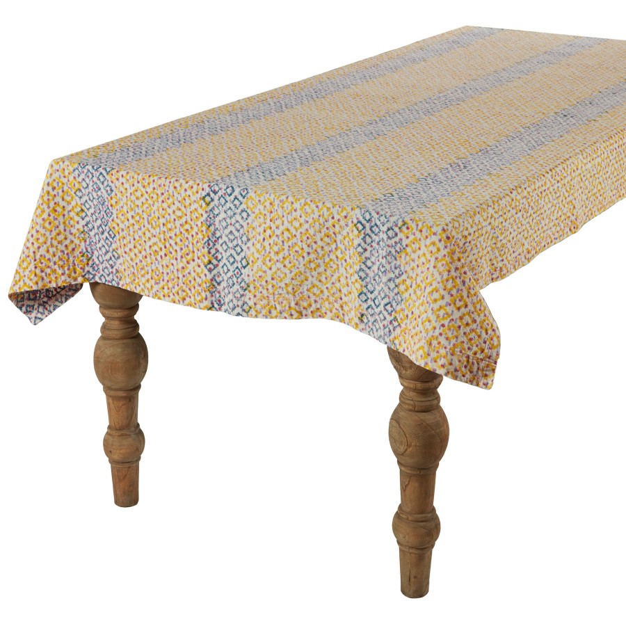 Gregory Parkinson Surround Block-Printed Tablecloth - Sunflower Dot Wholesale