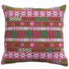 Kissweh Embroidered Pillow - Malak Crimson & Emerald Wholesale