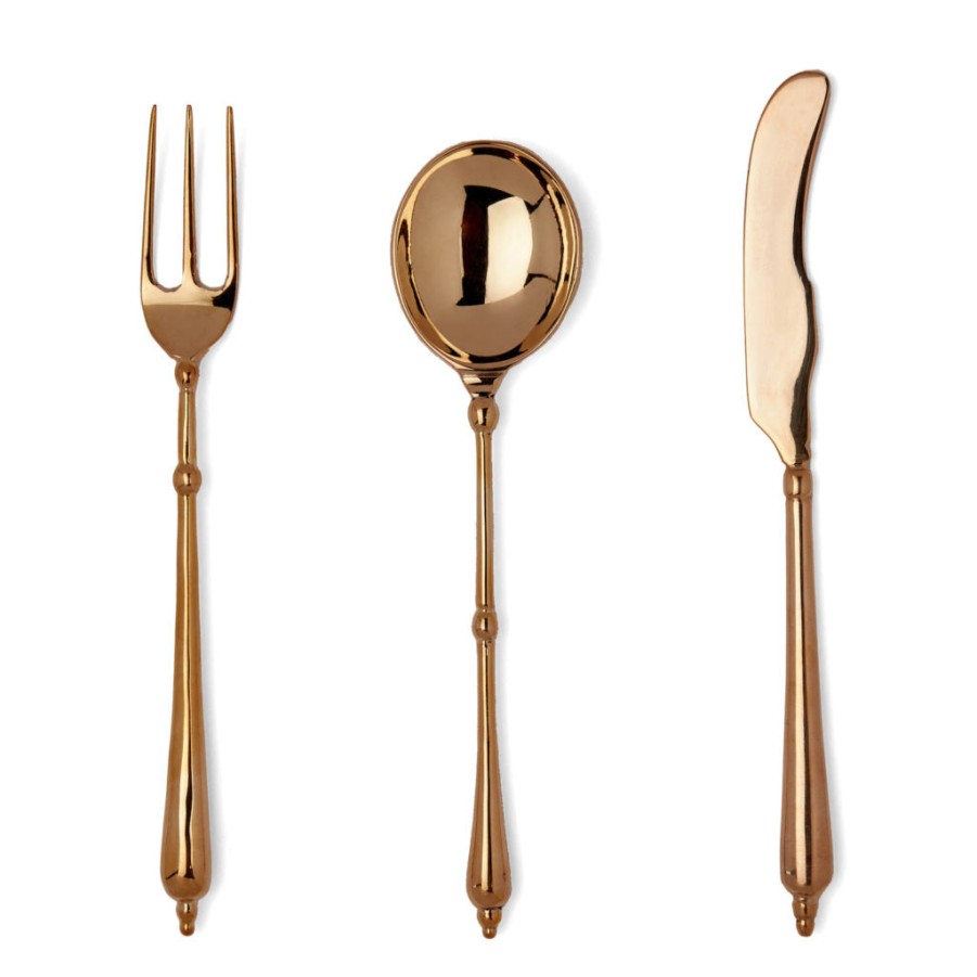 Dhaj Brass Cutlery Set Clearance