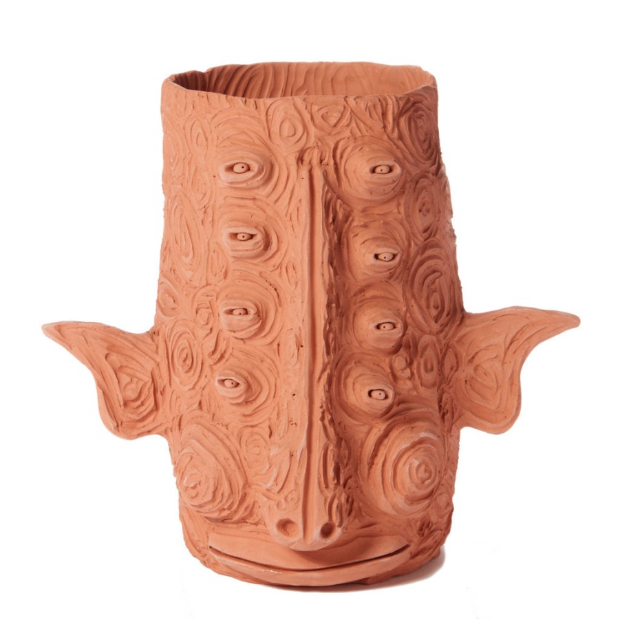 Cara de Planta Terracotta Planter - "Te Estoy Pensando Mucho" Online