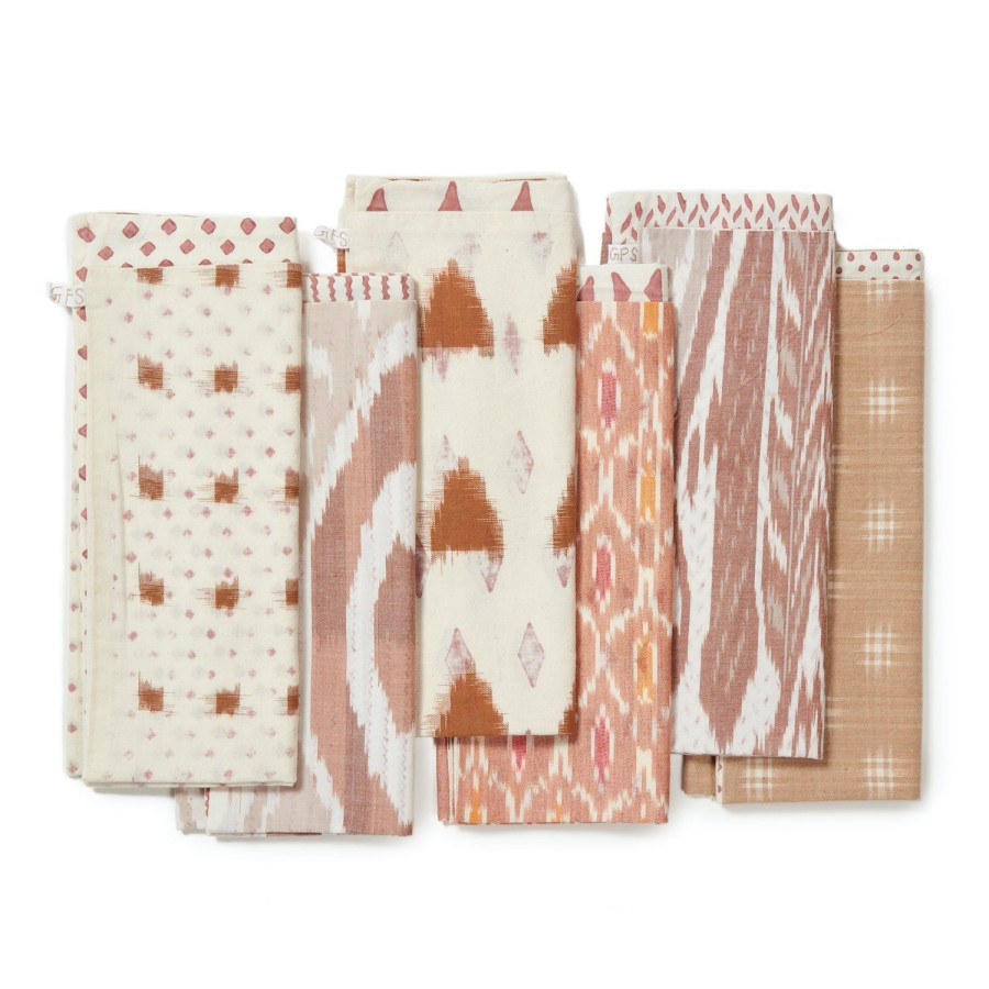 Gregory Parkinson Surround Ikat Napkins - Cocoa Spice New