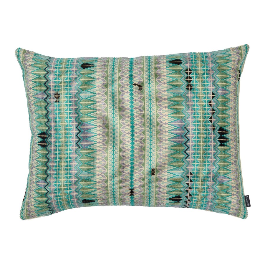 Kissweh Embroidered Pillow - Mariam Aqua Wholesale