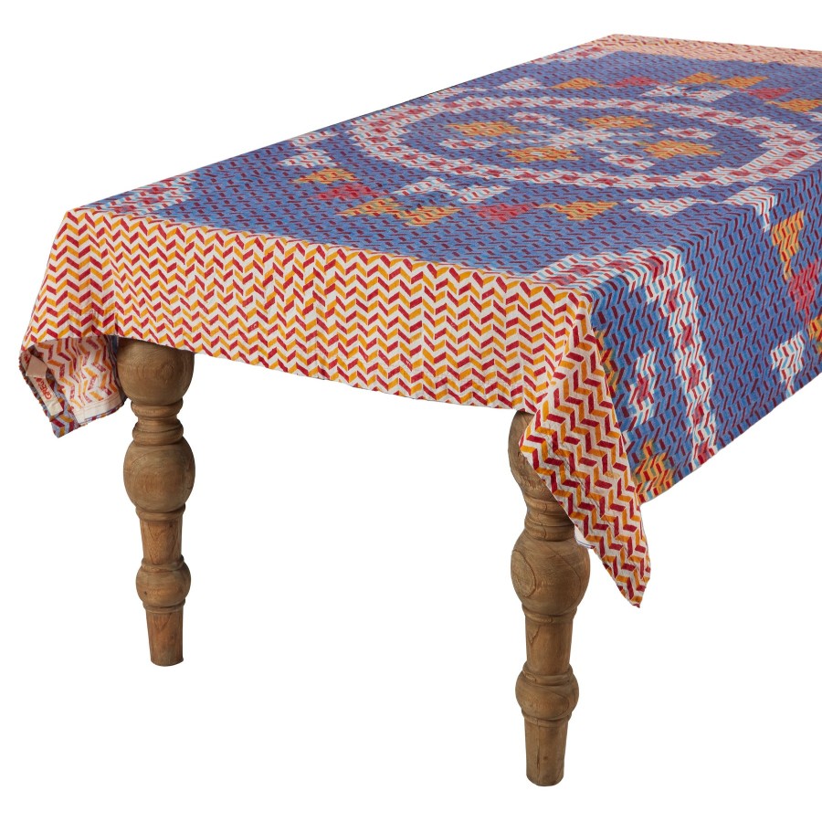 Gregory Parkinson Surround Ikat Tablecloth - Blazing Sky Online